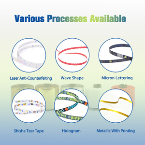 Transparentes Zigaretten-Abreißband mit Mikrotext zur Fälschungssicherung von Zigarettenpackungen - Product Image 3