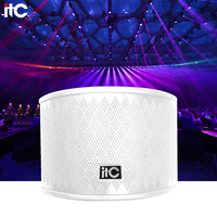 Haut-parleur de basses 8 pouces professionnel moderne en métal blanc, système de sonorisation portable 150W pour événements et conférences