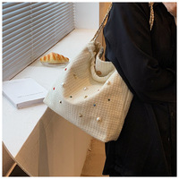 Sacs à main à bandoulière pour femmes avec chaînes Duffle Nouveau grand sac fourre-tout de luxe en toile