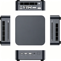 Mini PC N3Apro Ryzen AI HX 370, 128 GB LPDDR5X 7500 MT/s, SSD NVMe Dual, HDMI 8K, DP, LAN Dual, Computadora de Escritorio Compacta para Negocios, Oficina e IA