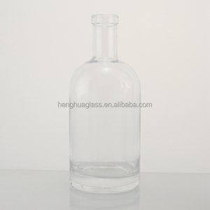 Botella de Vidrio Super Flint con Logotipo Dorado Personalizado para 750 ml 75 cl, Botella para Líquidos como Ginebra, Vodka, Licor, Ron, Whisky, con Tapón de Corcho - Product Image 4