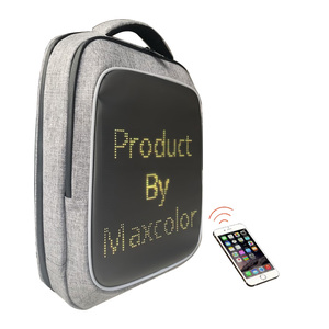 Mochila Escolar Impermeable con Pantalla LED Maxcolor de 64*64 Puntos, Pantalla RGB a Todo Color, Control por Aplicación, Modelo B201 - Product Image 1