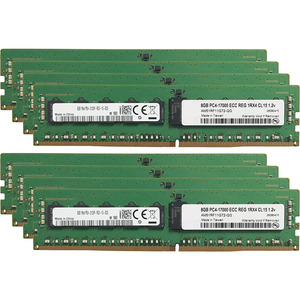 Memoria <span class=keywords><strong>RAM</strong></span> Original de 64 GB (8x8 GB) Compatible con <span class=keywords><strong>HP</strong></span> Proliant PC4-17000 ECC Registrada, Chip RDIMM 1Rx4 CL15 1.2v, Actualización de Memoria para Servidor - Product Image 1