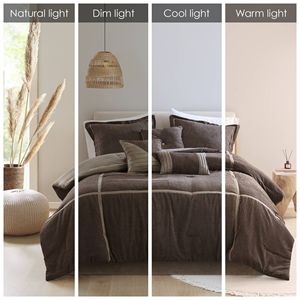 DB 7 Piece Micro Corduroy <b>Comforter</b> <b>Set</b> - Product Image 2