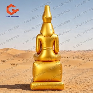 <span class=keywords><strong>Bouddha</strong></span> Pharaon <span class=keywords><strong>Gonflable</strong></span> Géant pour Décoration d'Événements d'Entrée de Temple – Pharaon Égyptien Ancien <span class=keywords><strong>Gonflable</strong></span> Doré du Bouddhisme - Product Image 5