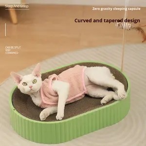 Rascador para Gatos Grande, Resistente al Desgaste, Antideslizante y Resistente a los Arañazos, <span class=keywords><strong>Protector</strong></span> de Sofá Minimalista, PP + Papel Corrugado - Product Image 1