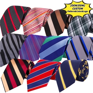 Toptan Yüksek Kalite Özel Boyut Polyester Kravatlar Klasik Çizgili Resmi Kravat Erkek Resmi Düğünleri İş Kravatları Erkekler İçin - Product Image 1