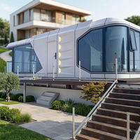 Maison capsule spatiale robuste et résistante aux intempéries, préfabriquée, modulaire, pour camp de travailleurs, pod mobile pour chantier de construction