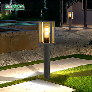 2023 Colonne Lampe Extérieure Villa Porte Cour <span class=keywords><strong>Paysage</strong></span> Pilier Lumières - Product Image 3