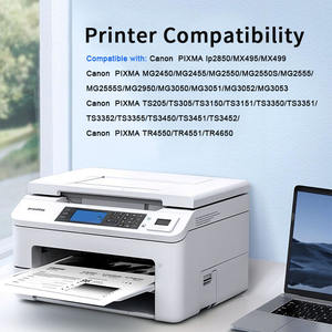 Imprimante compatible ChipRise pour cartouches d'encre pour Canon PIXMA IP2850 MX495 MG2950 MG3050 modèles PG-545XL et CL-<span class=keywords><strong>546XL</strong></span> - Product Image 2