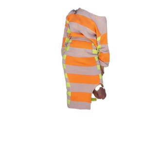 Vestido largo de manga larga para mujer, liso, con abertura, transpirable, estilo casual y elegante, talla grande, recién llegado para primavera - Product Image 1