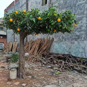 Limonero artificial personalizado de aspecto natural, árbol de limón falso <span class=keywords><strong>con</strong></span> fruta, árbol decorativo de fruta de alta simulación - Product Image 2