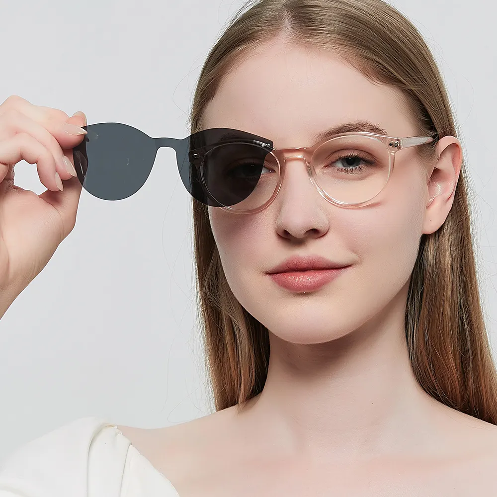 2021 модные магнитные ацетатные очки с клипсой на оптической оправе