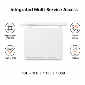 Routeur modem fibre optique ZTE GM219-S ONU 1GE Port 4 ports EPON GPOON FTTH ONT Modem ONT Wifi DCB ONU à bas prix - Product Image 3