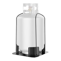 Stabilisateur de réservoir de propane robuste et réglable à prix d'usine avec roues de 2 pouces pour le camping en plein air