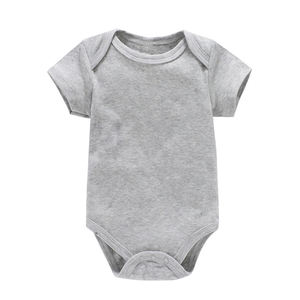 Barboteuse Courte Manches en Tricot Couleur Pure pour Bébé Nouveau-né 3-24 Mois, avec Boutons-Pression, Fabrication ODM - Product Image 3