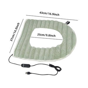 ที่นั่งชักโครกอเนกประสงค์สี่ฤดูล้างทำความสะอาดได้หนาอุ่นที่นั่งชักโครกพร้อมการตั้งค่าความร้อน5ระดับและ5เวลา - Product Image 3