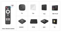 Télécommande IR/Voix pour Android TV Box T1/T1S/Q1/Q2/Q1S/X96Q/X96MINI/G96mini/KANAVI/R69plus, télécommande de remplacement