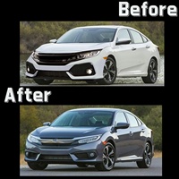 Civic 10th Gen 2016 + phare LED mise à niveau modifié avant lampe frontale clignotant dynamique pièces de voiture automatique pour Honda