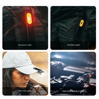 Mini lampe torche en alliage d'aluminium avec clip stylo, ultra-légère, fine, à queue magnétique, rechargeable par USB, pour le camping, éclairage multifonctionnel