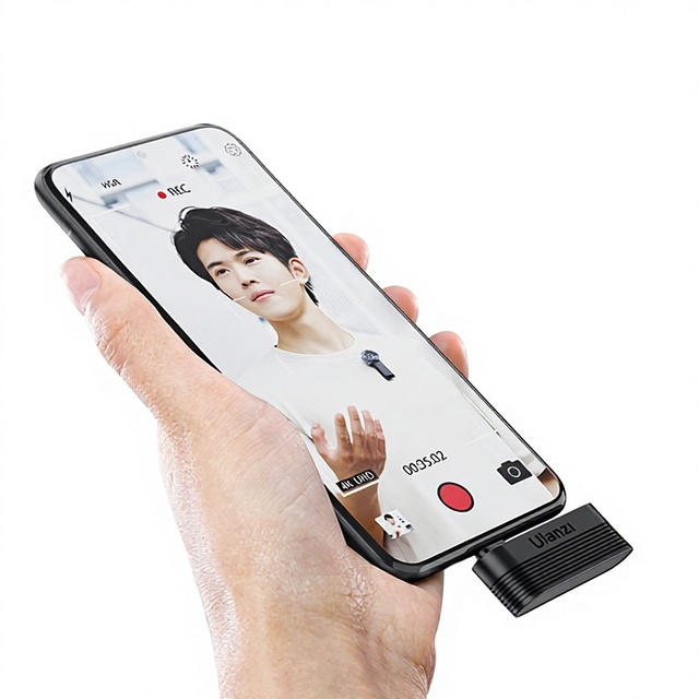 Sell Ulanzi A-100 Wireless Omni-directional Lavalier Microphone 20M Transmission Range for Street Interviews Music Video Record