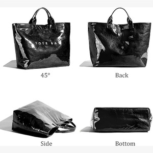 Bolso de mano Dupont de PVC resistente al agua, bolso de compras reutilizable, Tyvek bolso de mano de vinilo, bolso de transporte ecológico a la moda para uso diario - Product Image 2