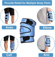 Nouvelle Compresse Chaude/Froide Pakcare 2026 à Couverture Complète, en Gel Doux, Micro-ondable, pour Soulagement de la Douleur, Anti-Stress, Thérapie du Genou, Compresse Froide pour Blessures