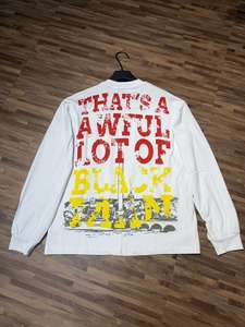 เสื้อฮู้ดแขนยาวทรงหลวมสไตล์ไฮสตรีทสำหรับผู้ชาย ผ้าฝ้าย 100% คุณภาพสูง หนานุ่ม ลายพิมพ์น้ำเชื่อมแก้ไอสุดเท่ ลดราคาพิเศษ - Product Image 3