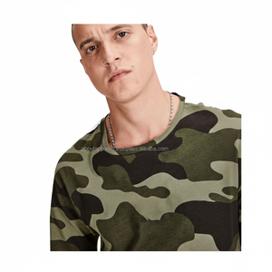 Nueva llegada camuflaje camisetas con estilo al por mayor 35% algodón 65% poliéster precio barato - Product Image 1