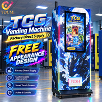 Mesin Penjual Otomatis Kartu Permainan Poke TCG Hemat Ruang Komersial dengan Manajemen Cloud Cerdas untuk Penjualan Paket & Kotak Kartu