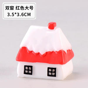 Maison de Noël Weij, artisanat décoratif du Nouvel An, ornements, accessoires de photographie, château de dessin animé, scène de neige - Product Image 6