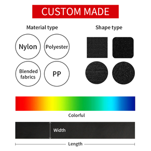 Tùy chỉnh chất lượng tốt thân thiện với môi polyester nylon may trên tự kẹp móc và vòng lặp buộc băng có thể giặt bình thường cho quần áo - Product Image 5