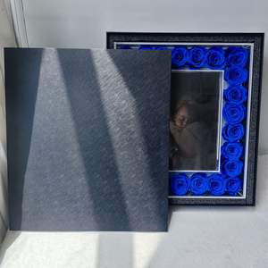 Cadre photo carré en acrylique avec rose <span class=keywords><strong>éternel</strong></span>le pour la remise des diplômes |   Fleur <span class=keywords><strong>éternel</strong></span>le, souvenir commémoratif, décoration <span class=keywords><strong>de</strong></span> la maison, cadeau <span class=keywords><strong>de</strong></span> mariage - Product Image 2