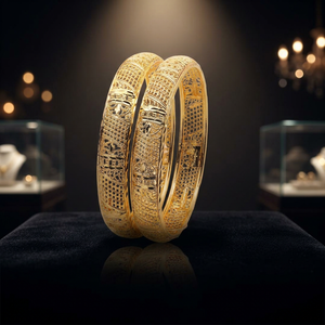 ALEX JEWELRY Tinte para mujer, Latón chapado en oro, relleno de oro, brazalete de formación de boda tradicional de lujo, Pulseras de Moda - Product Image 4