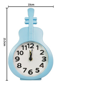 Réveil Violon 3D Personnalisé avec Logo, Horloge de Table à Piles Économique, Couleur Bonbon Tendance, Réveil Silencieux Créatif pour Enfants et Étudiants - Product Image 5