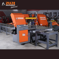 Machine de découpe de barres d'armature à grand diamètre ZUJI, à moteur principal contrôlé par PLC, conviviale pour l'utilisateur, machine professionnelle de sciage à ruban pour métaux