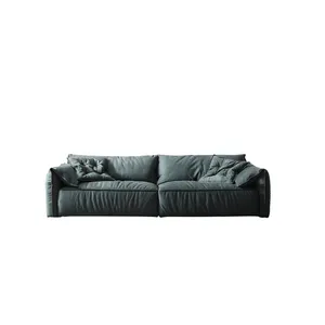 Aomisi Casa Hot Verkoop Woonkamer Meubels Sofa Set Moderne Bank Italiaanse Luxe Groen Tuffluwelen 2 Zits Bank Annex Bed