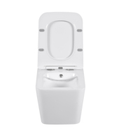 WC suspendu en céramique sans bride avec fonction bidet South Villa pour salle de bain