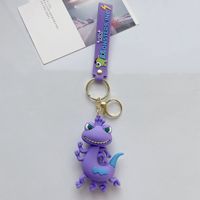 Nuevo Diseño Lindo Monstruo de Dibujos Animados Inc. Figura de PVC Muñeco Llavero Accesorios Coche Goma Llaveros Venta al por Mayor