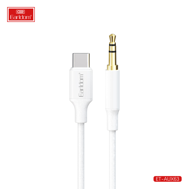 EARLDOM Coaxial USB-C to 3.5mm Audio Adapter with AUX for Samsung for S22 Ultra Microphone Speaker Monitor & DVD Player