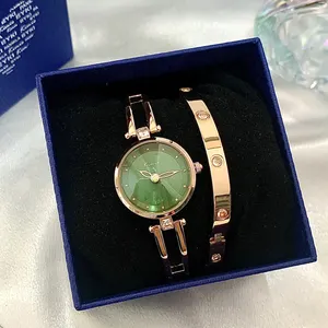 Wholesale OEM Luxury Ladies Watch High Quality Wristwatch And Bracelet Gifts Set Women Watches jam tangan wanita