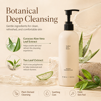 Sabun Mandi Melembapkan OEM ODM 300ml Gel Mandi Wangi Ekstrak Lidah Buaya Ginseng Camellia untuk Kulit Kering Sensitif Kemasan Organik