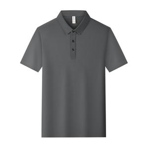 Camiseta de Golf Negra de Manga Corta, Unisex, Premium, de Alta Calidad, Tejida en Poliéster Transpirable, con Logotipo Bordado Personalizado, al por Mayor - Product Image 3