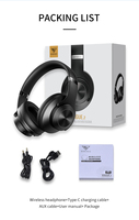 Casque audio sans fil DOQAUS VOGUE2, circum-auriculaire, pour le voyage et le sport, avec tour de cou, BT V5.4