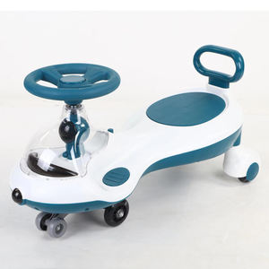 PU flash muet roues, lumières musicales, double decker corps bébé balançoire voiture - Product Image 1