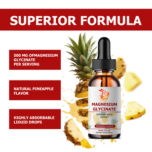 Gotas Líquidas de Glicinato de Magnesio OEM ODM con Sabor a Piña, Premium Verve, Favorecen un Sueño Reparador, Apoyo para la Salud - Product Image 3