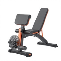 Banc de musculation réglable, capacité 1000 lb, robuste, pliable, structure en acier allié, utilisation intérieure, banc d'exercice complet, directement de l'usine