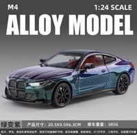 Modèle de voiture miniature en alliage d'aluminium à l'échelle 1:24, personnalisé, pour garçons