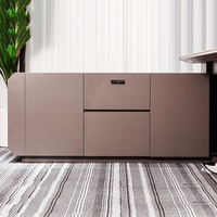 Table de direction modulaire multifonctionnelle en forme de L, de haute qualité, marron, moderne, luxueuse, avec éclairage LED, en placage de bois MDF, garantie 3 ans
