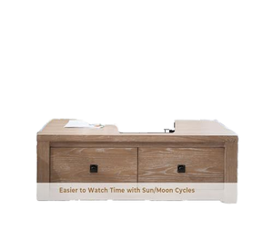 Horloge de bureau numérique électronique moderne en plastique de 10,1 pouces avec calendriers, alarme, fonction snooze, grand affichage et rappel de médicaments <span class=keywords><strong>pour</strong></span> personnes âgées - Product Image 2